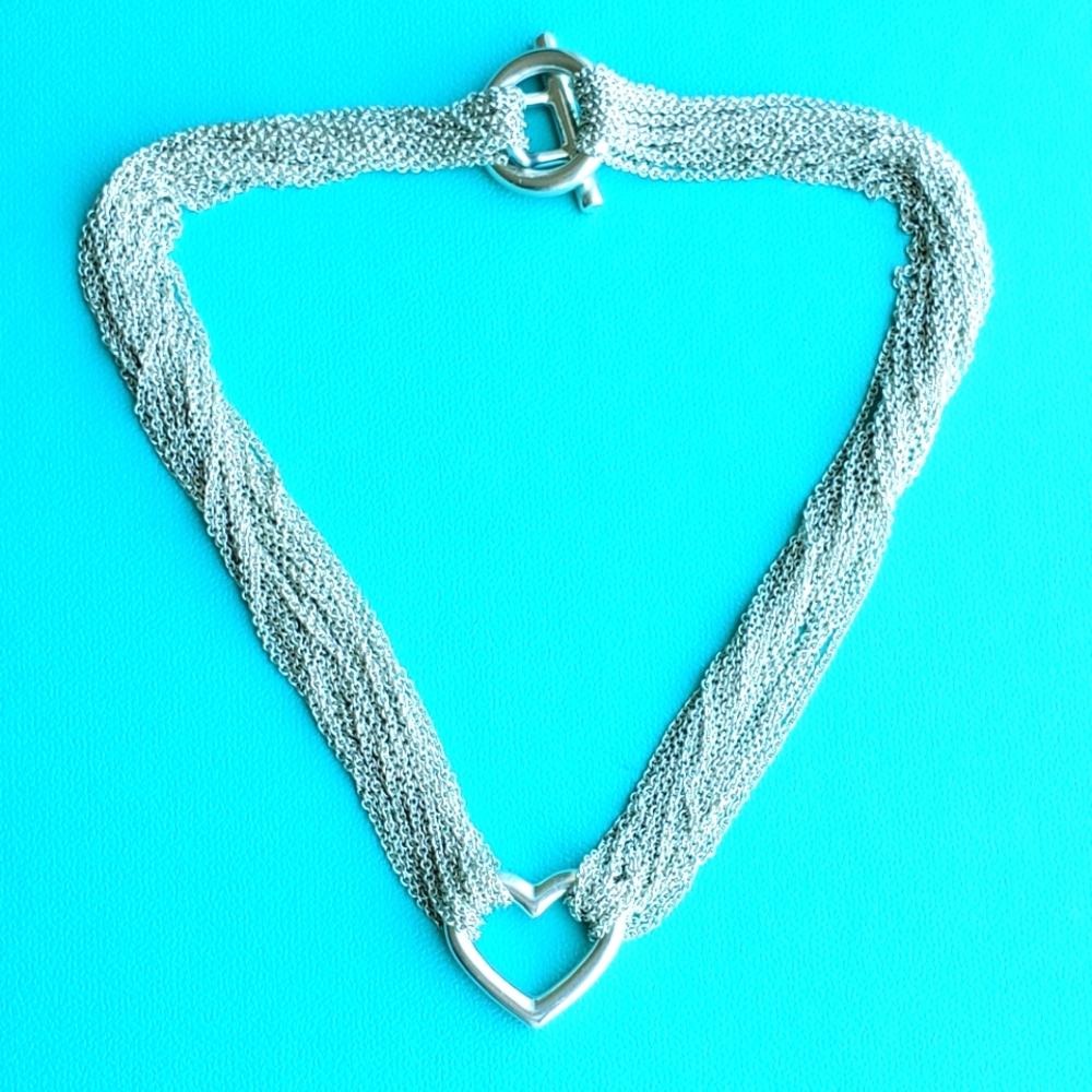 Retired multi strand toggle choker necklace - Picture 4 of 10